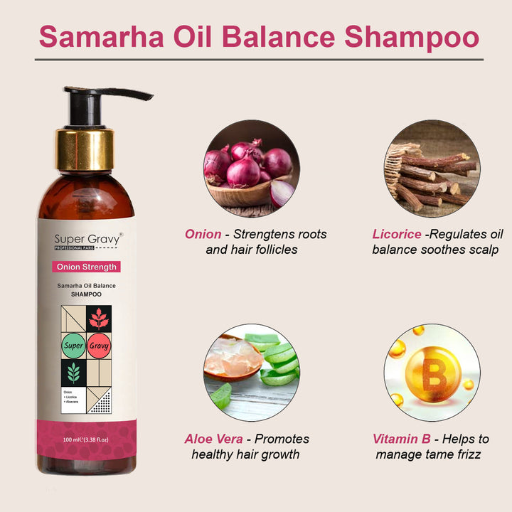 Samarha Oil Balance Shampoo For Oily Hair + Dandruff