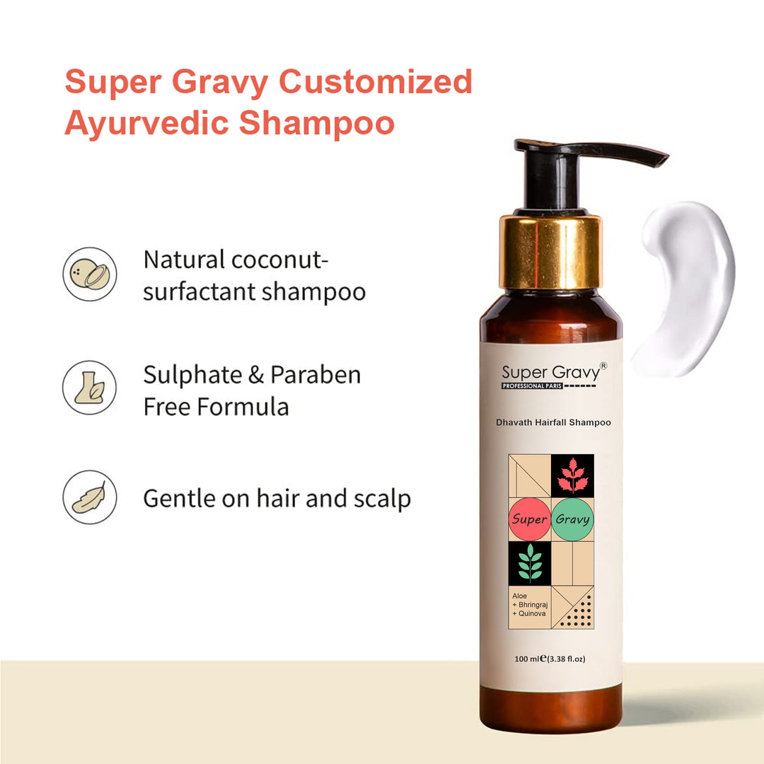 Dhavath Hair Fall Shampoo For Dry Hair + Dandruff