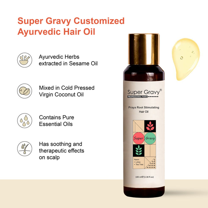 Praya Root Stimulating Hair Oil For Normal - Oily Hair