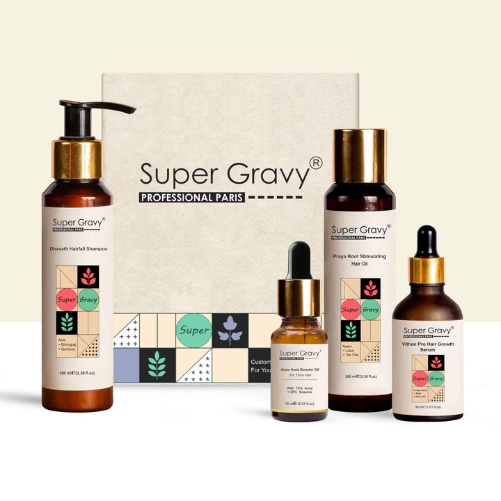 Super Gravy Customised Ayurvedic 4 Step Hair Care Regimen